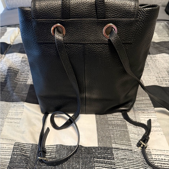 Kate Spade Black Pebbled Leather Backpack - Picture 3 of 4